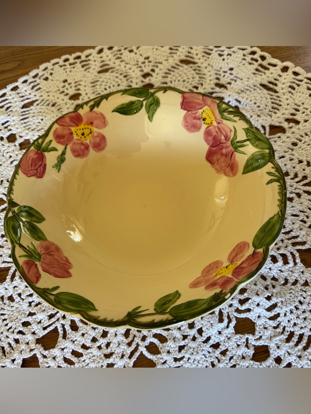 Vintage Franciscan Desert Rose 9” Round Serving Bowl
